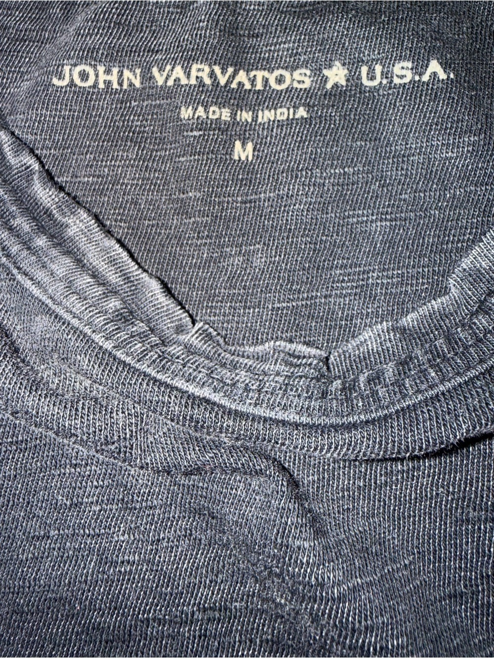 New Men's "John Varvatos ☆ USA" Black Tee Shirt - Picture 11 of 11